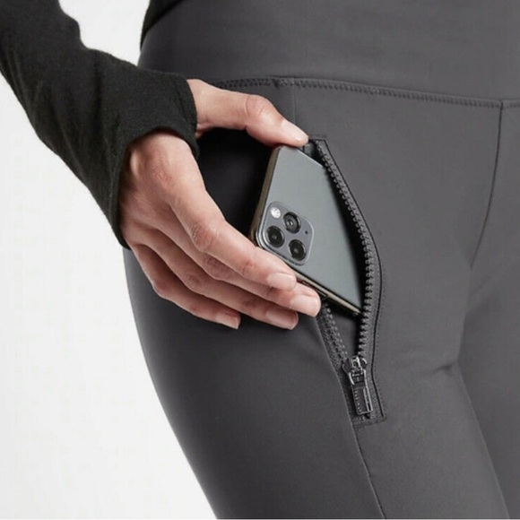 ATHLETA ZIPPERED LEGGINGS - Picture 4 of 7